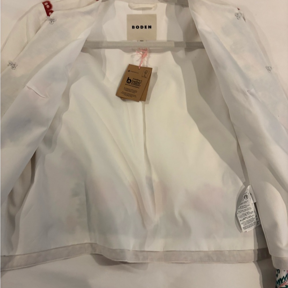 Boden jacket NWT 6 embroidered item jacket Islington Multi Floral Embroidery - Picture 14 of 15
